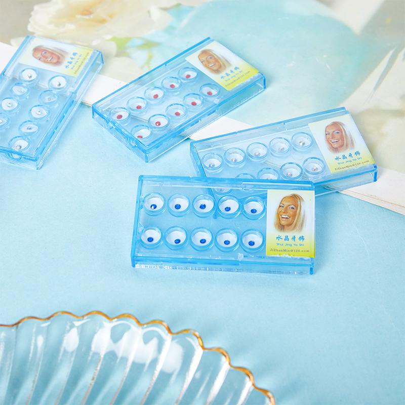 10pcs Tooth Gems Acrylic Diamond Bur Dental Material Jewelry Kit Crystal Tooth Decoration Teeth Whitening Studs