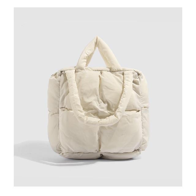 Elegant Quilted Soft Padded Large-capacity Tote Bag for Women, 2025 New Down Bag, Shoulder Bag, Tote Bag