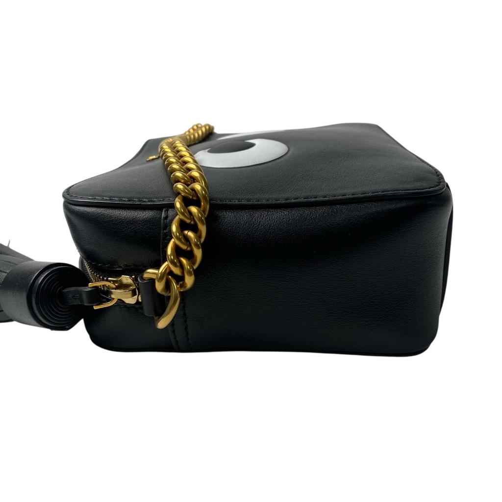 Used Anya HindmarchShoulder Bag black leather Women