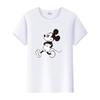 Vintage Unisex Cartoon Tshirt Mickey Mouse Tops Graphic Clothes Summer Blouses Short Sleeve T-shirt White Tees