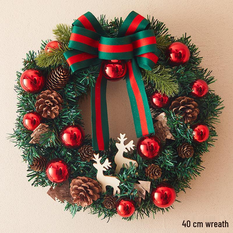 

Creative Christmas Wreath Ornament for Door, Window, and Tree Decor