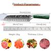Professional Chef's Knife Damascus Laser Santoku Knife Kitchen Chopping Knives for Vegetable Fruit Boning Knife Resin Handle