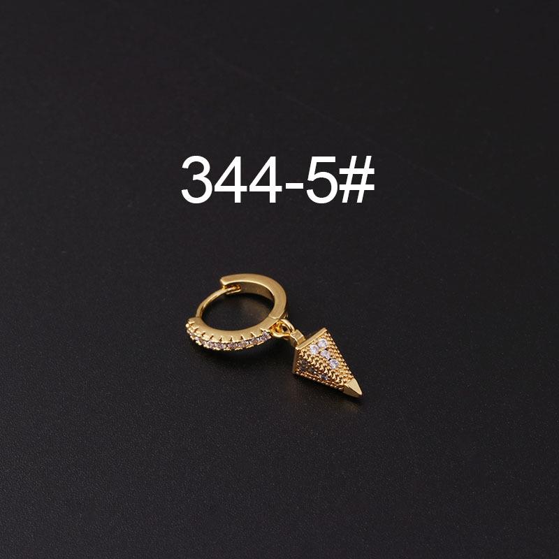 Micro-Pavé Zircon Irregular Ear Cuff Earrings