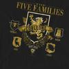 The Godfather Unisex Adult Five Families Logos T-Shirt