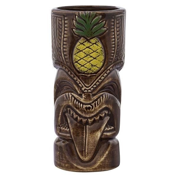 Tiki Mug Ananas Anaface 550 ml Céramique Brun pour Cocktails