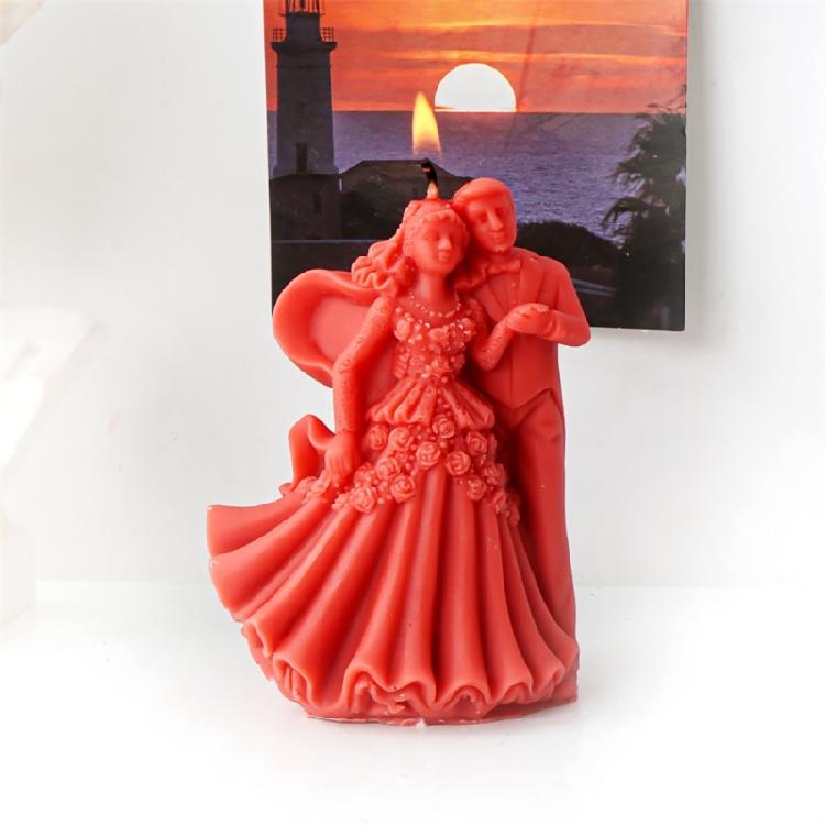 Wedding Ceremony Candle Silicone Mold DIY Scented Candle Gypsum Mould Valentines
