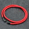 New In 4mm Keel Rope Bracelet For Men Stainless Steel Luxe Braclet Homme Press Lock Clasp Cord Macrame Braslet Pulsera Tela Gift