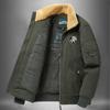 Winter Thickened Velvet Padded Jacket Men's Washed Casual Padded Jacket Large Size Loose Tooling Pilot Padded Jacket