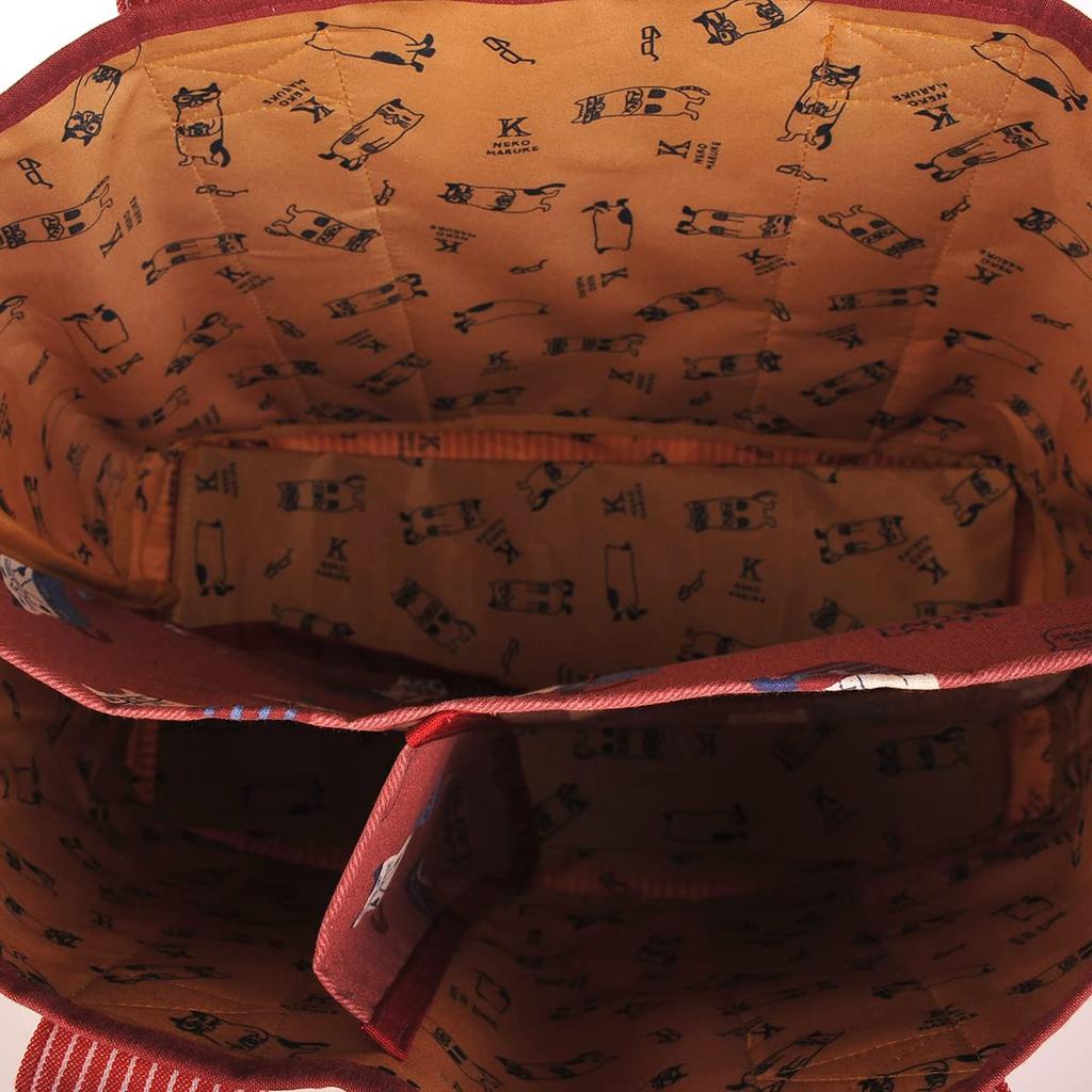 [Kusuguru Japan] Geteilte Katzentasche, Mittel, RD