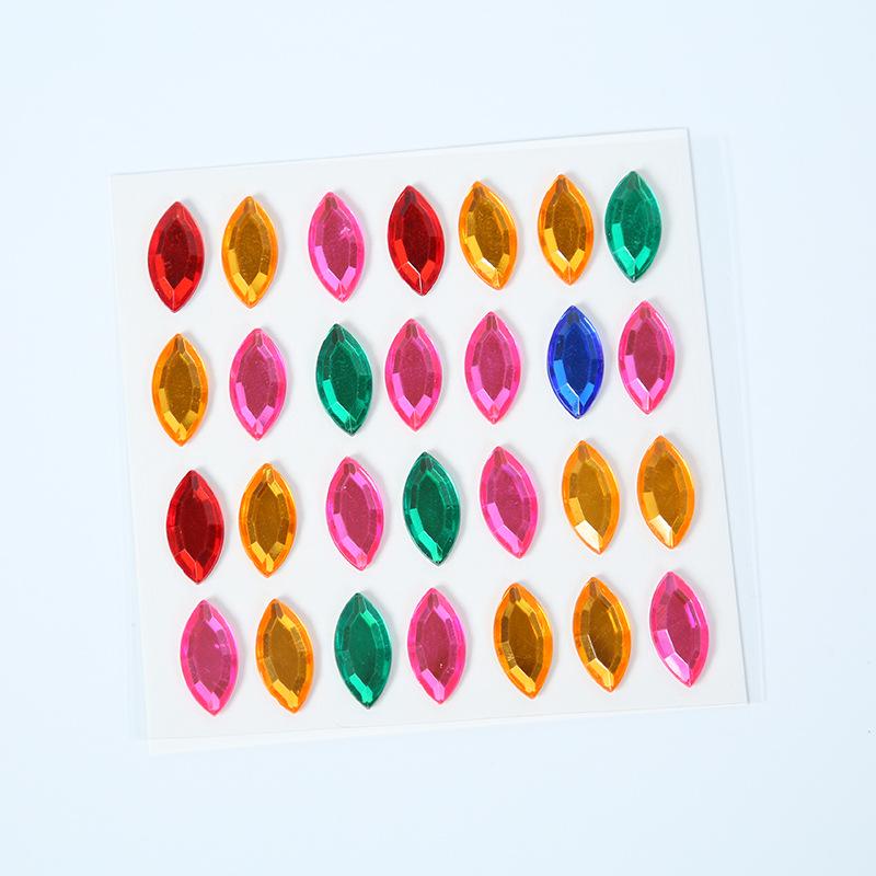260pcs Acrylic Pearl & Rhinestone Stickers for DIY Decoration