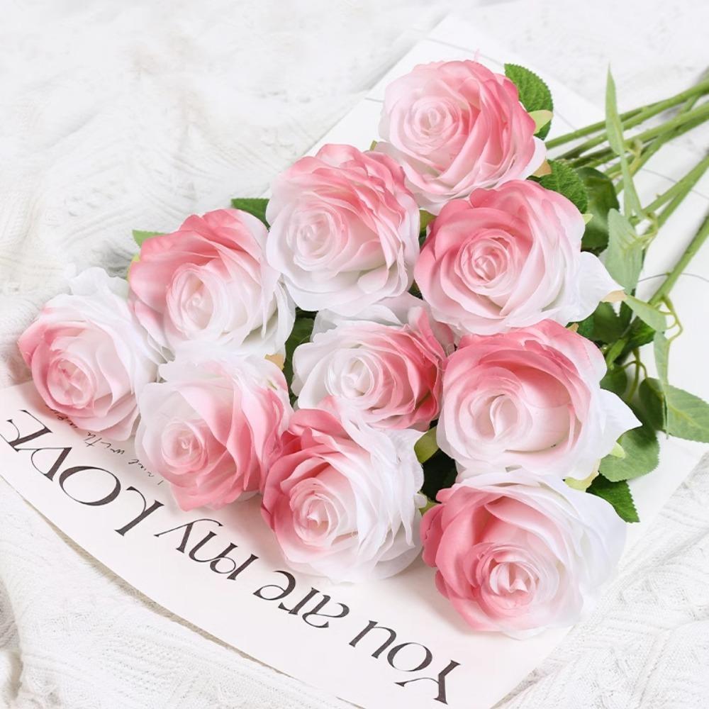3/5Pcs Tulip Rose Artificial Flower Bouquet for DIY Home Room Table Decor Wreath Gift Box Scrapbooking  Wedding Christmas Decor