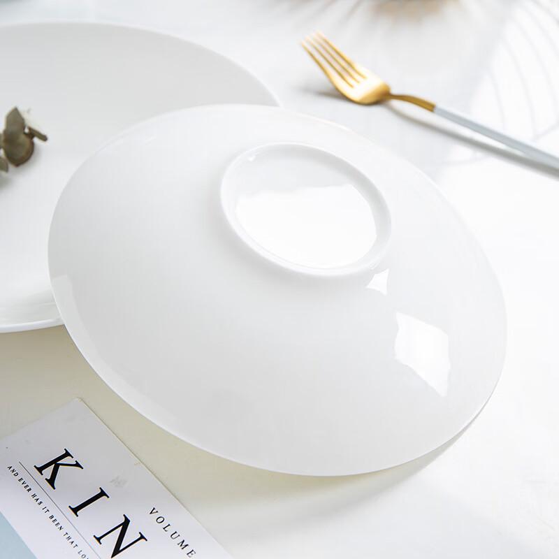 Jingdezhen Bone China 8-Inch Deep Dish Plate Set