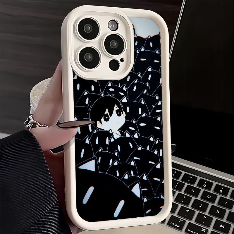 O-Omori Cartoon Game Phone Case for iPhone 16 17 Air 16E 15 Pro Max 14 Plus 13 12 Mini Capa Soft Shell Silicone Funda