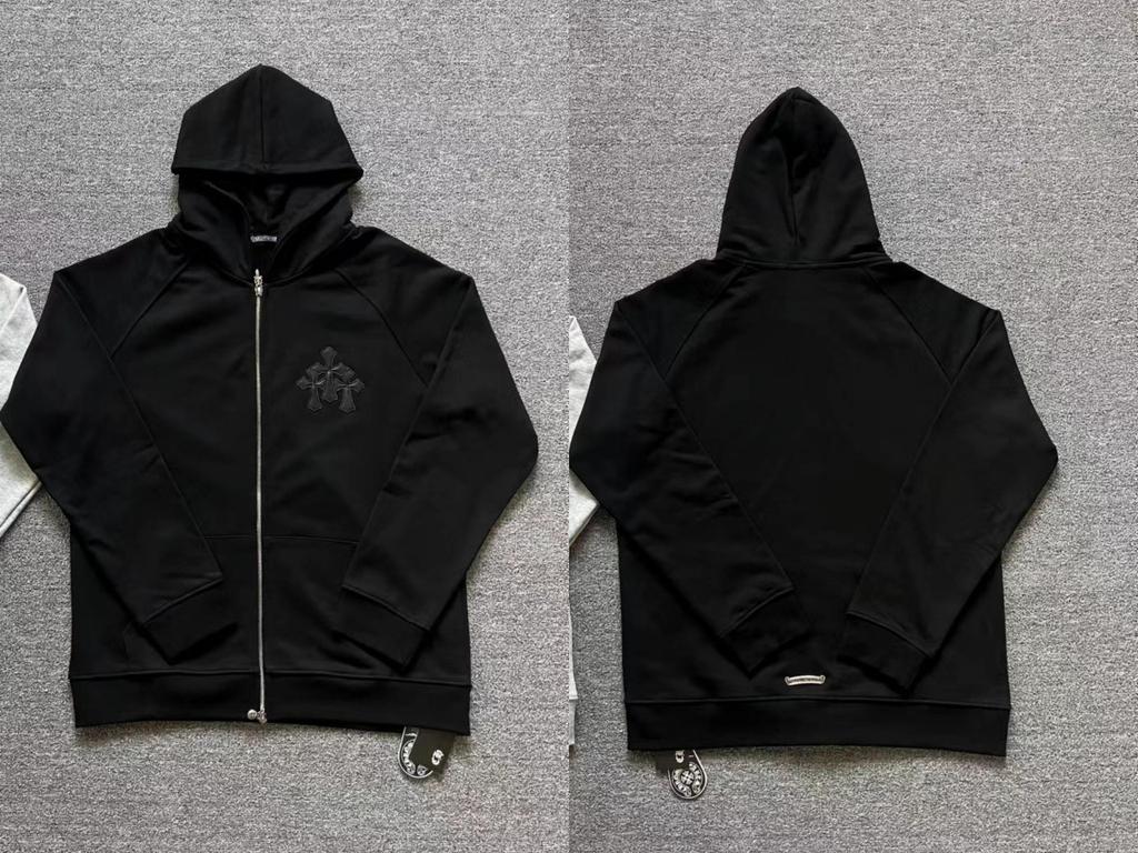 Vyšívaná mikina s křížem a podkovou pro muže a ženy - Podzimní oblečení