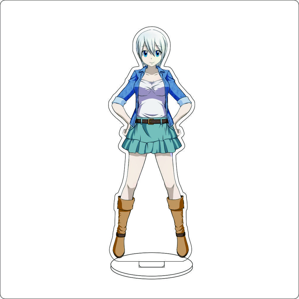 16CM Anime FAIRY TAIL Acrylic Stand Ornaments Jellal Fernandes Gray Fullbuster Mirajane·Strauss Figure Stand Halloween Gifts