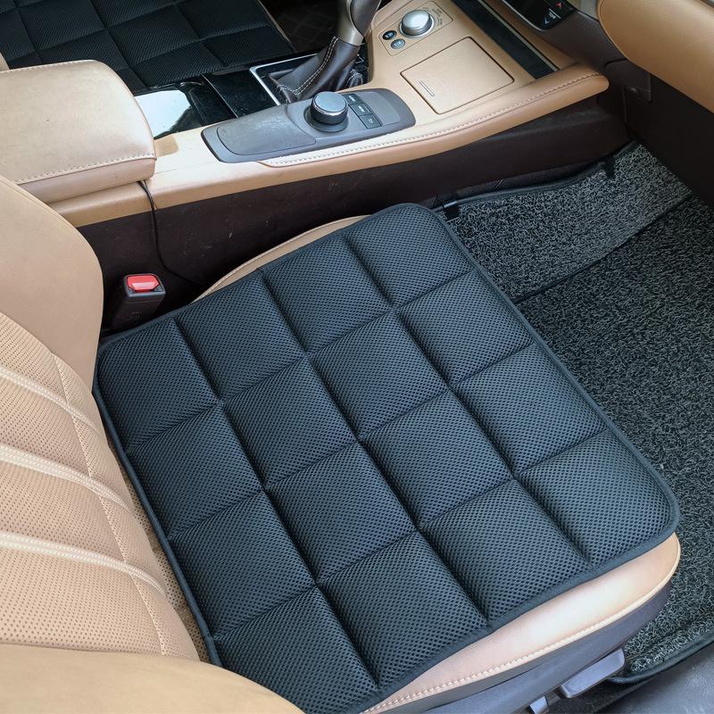 Mesh Bamboo Charcoal Breathable Car Seat Cover Protector Mat 45cm Square Cushion Home Office Chair Pad Anti-slip Seat