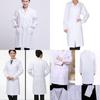 Comfortable Casual Doctor Nurse Uniform Long Sleeve Lab Coat White Workwear