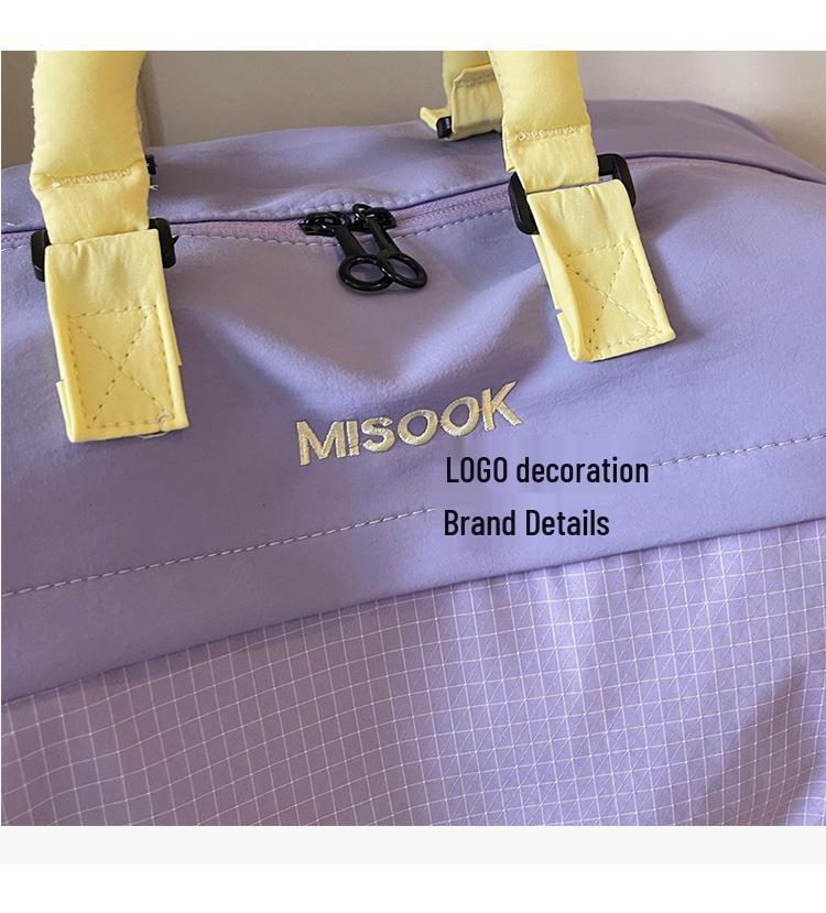 Expandable Oxford Travel Bag: Lightweight, Large Capacity, Wet/Dry Separation, Ideal for Business Trips and Fitness