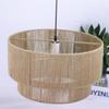 Creative Hand-woven Hemp Rope Braided Led Ceiling Lamp Japanese Style for Living Room Bedroom Dining Room Home Decorative Lights