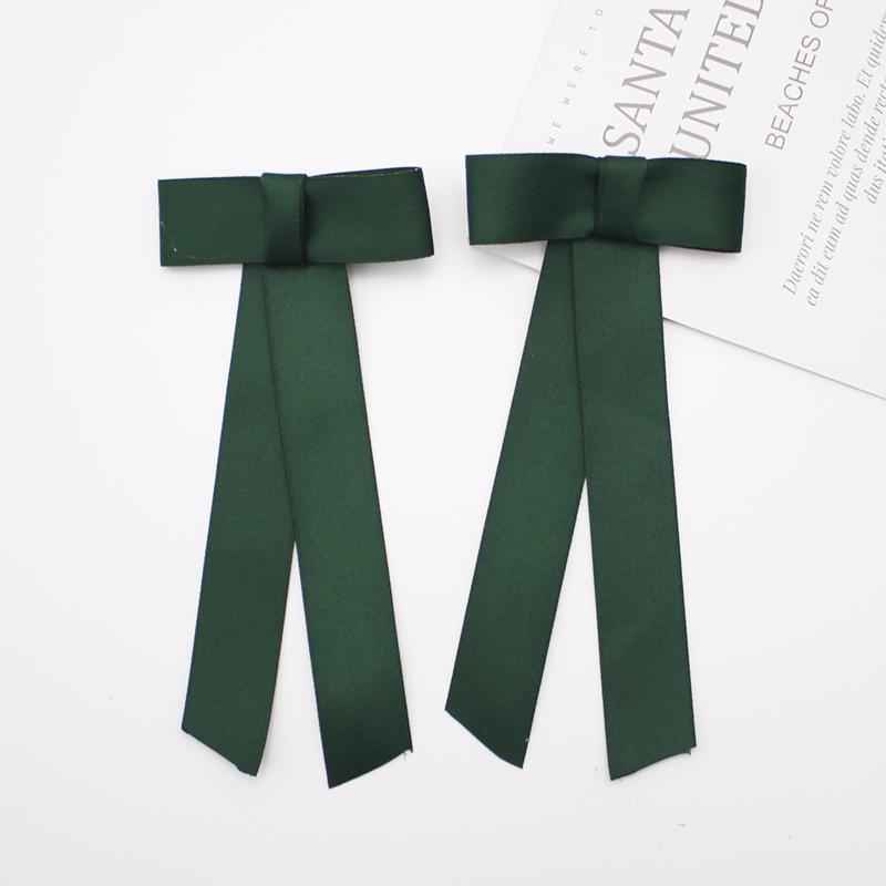 

Lystrfac 2Pcs/Lot Long Ribbon Bow Hairpin for Women Fashion Cute Hair Clips Hair Ornament Hairgrips Headwear Hair Accessories