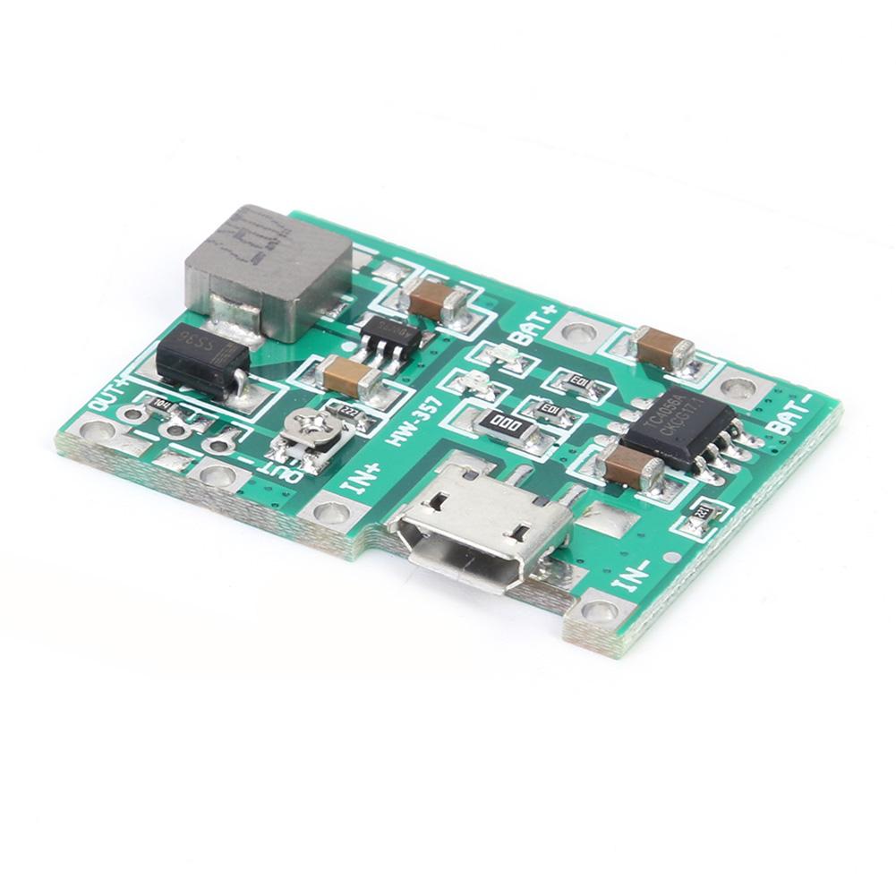 1-10PCS HW-357 3.7V 9V 5V Adjustable PCB Step Up 18650 Li-ion Battery Charge Discharge Power Bank Charger Module 18650 Battery