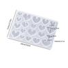 Heart Shape Earring Pendant Silicone Mold Diy Love Series Keychain Epoxy Resin Mold Valentine'S Day Jewelry Making Accessories