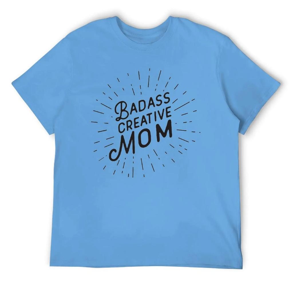 Mother's Day Badass Creative Mom WOmen's Triblend T-shirt Crewneck Sports T-shirts Novelty Fitness Funny Eur Size
