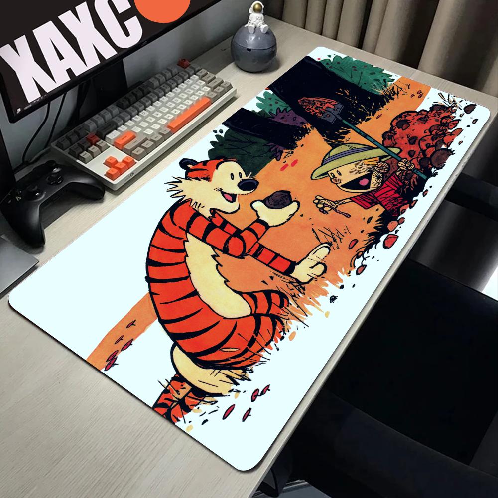Comic CCalvin and HHobbes Mousepad Computer Laptop Gamer Pad PC Gaming Accessories Desk Mats