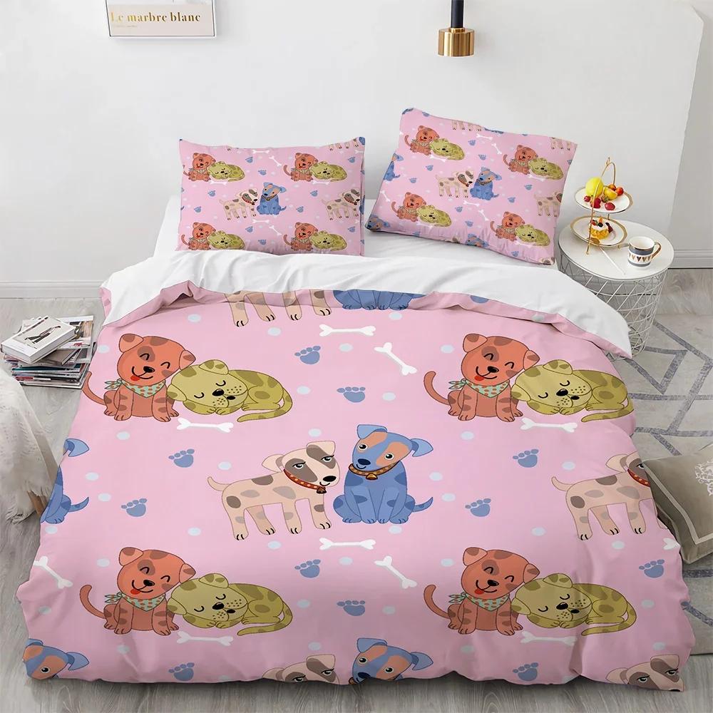 Set Letto Grizzy e i Lemming Ragazzi Ragazze Misura Singola Queen Copripiumino Federa Letto Bambini Adulti Moda Tessile per la Casa
