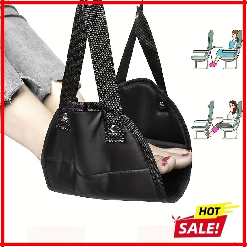 Poggiapiedi per Aereo con Cinturino Regolabile, Amaca Portatile per Gambe, Accessori da Viaggio Perfetti