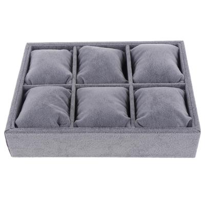 Velvet Stackable Jewelry Display Trays Showcase Bracelet Organizer Storage