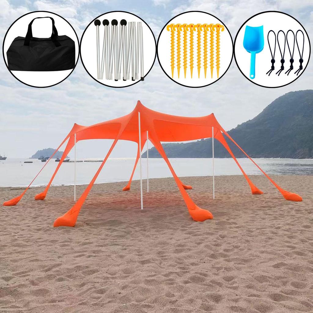 Przenośny Parasol Plażowy Lycra Namiot Baldachim