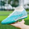 35-48 High-Top-Fußballschuhe, Gummi, kurzer Nagel, Jugend-Turnschuhe, Fußball-Trainingsschuh, Kunstrasen, Kinder-Fußballschuhe