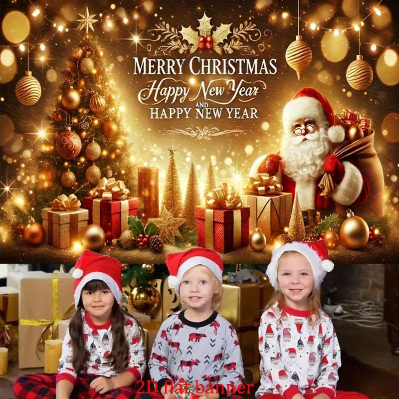 1Pcs Christmas Theme Pattern Decoration Background bedroom Backdrop Decorations For Photo Studio Photo Booth Christmas Party