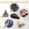 2/4pack Light Weight Folded Bicycles Saddles Cover With Elastics Border Easyly Install And Various Weather Protecting
