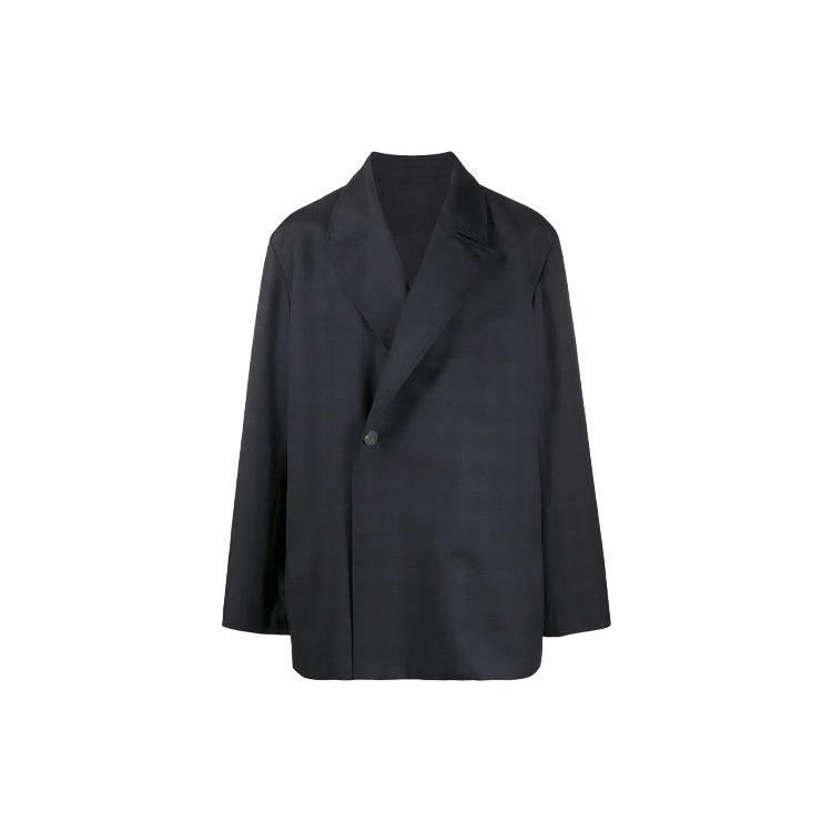Balenciaga FW21 Coat Men's Dark Blue 601167TGT014100
