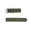 20Mm Nylon Watch Strap High End Look Strong Durability No Scratch No Irritation Perfect Fit Most Watches Khaki Watch Straps
