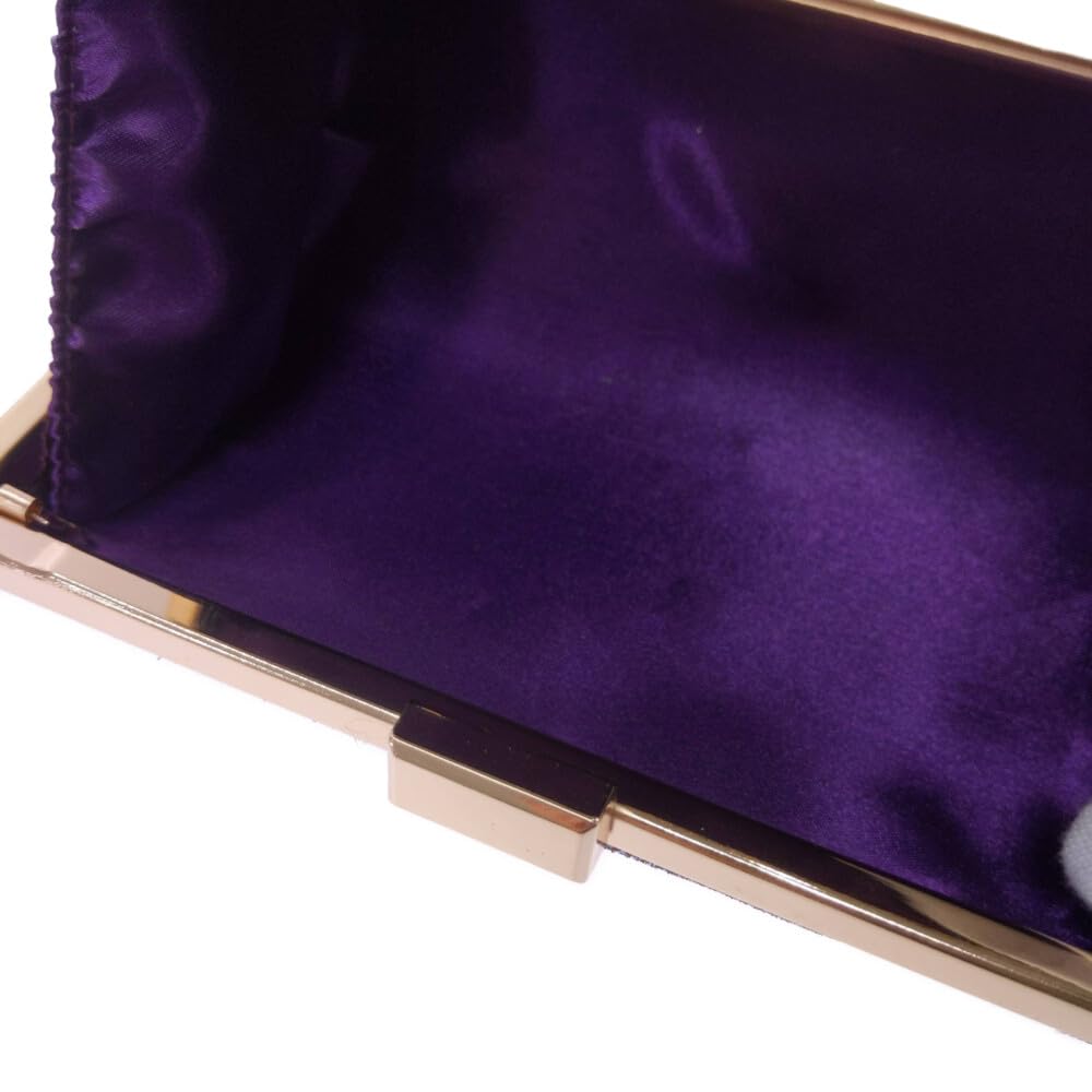 GRAXIA Cabaret Clutch Bag for Women, Party Bag, Wedding, Reception, Guest, Glitter, Shoulder Chain, Chain Handle, Gold