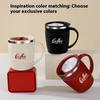 304 Stainless Steel Mug, Double-layer Heat and Cold Preservation, Business Portable Coffee Cup Office with Handle for Making Tea