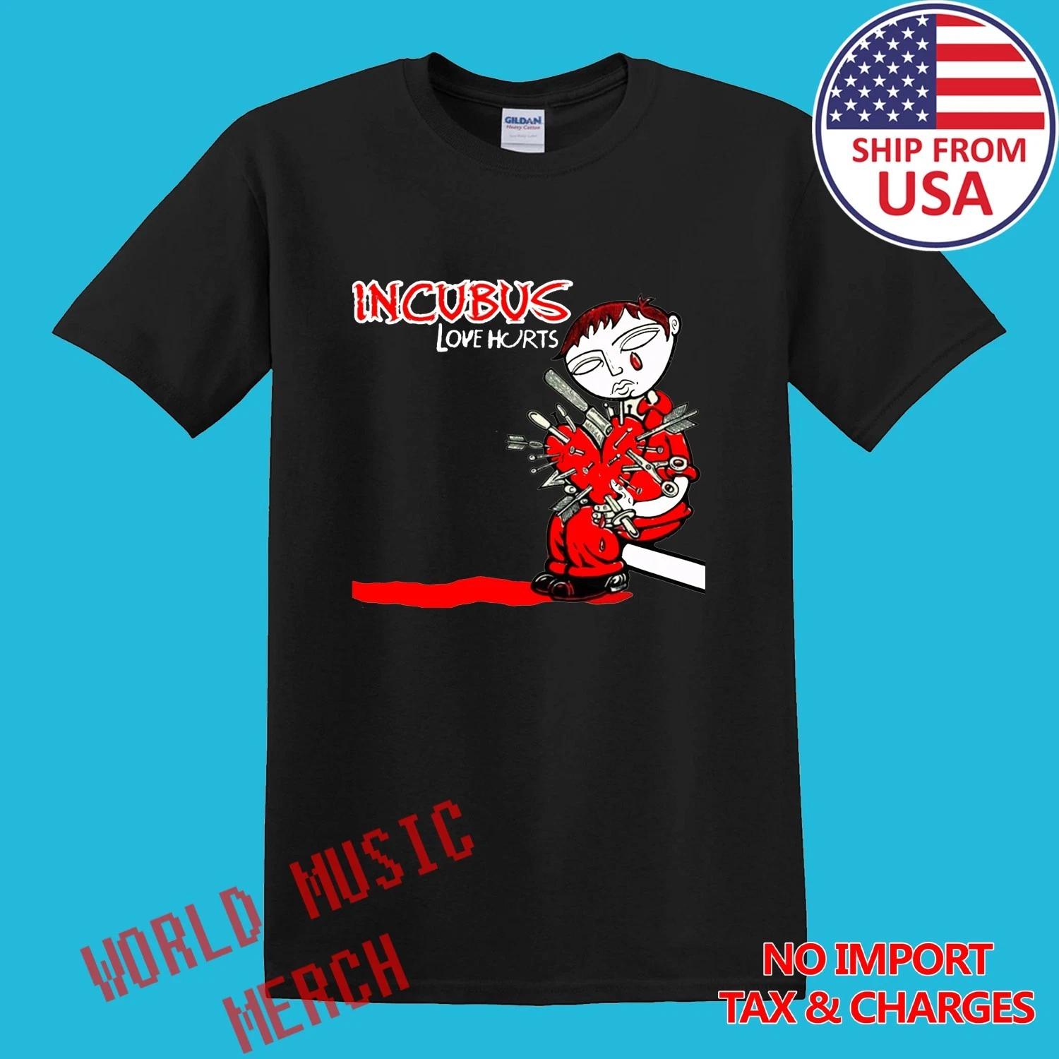 

Incubus Love Hurts Men s Black Size S-5XL M