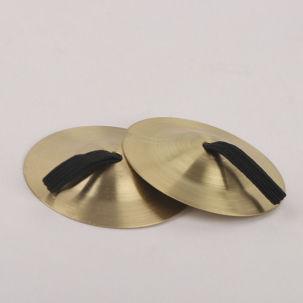 2Pcs Portable Belly Dance Cymbal Mini Finger Dial Pads Percussion Instrument  Education Props