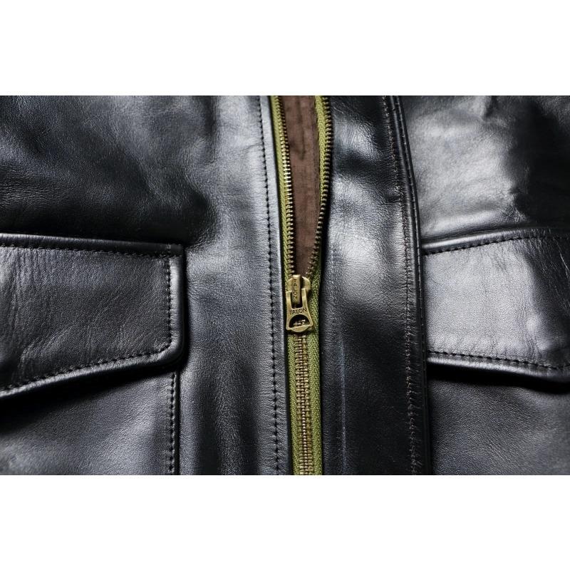 Chinese Size Classic A2 Genuine Horsehide Flight Suit Jacket Aviator Coats Genuine Leather Jacket Men Motorcycle Jackets Autumn