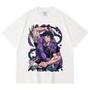 230 Gsm 100% Cotton Jujutsu Kaisen V55 Toji Print Unisex Heavy Cotton T Shirt