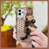 Soft Case Bear Bracelet Phone Case For ZTE Blade V40 Pro Anti-knock Silicone Dirt-resistant Back Cover Simplicity Cute
