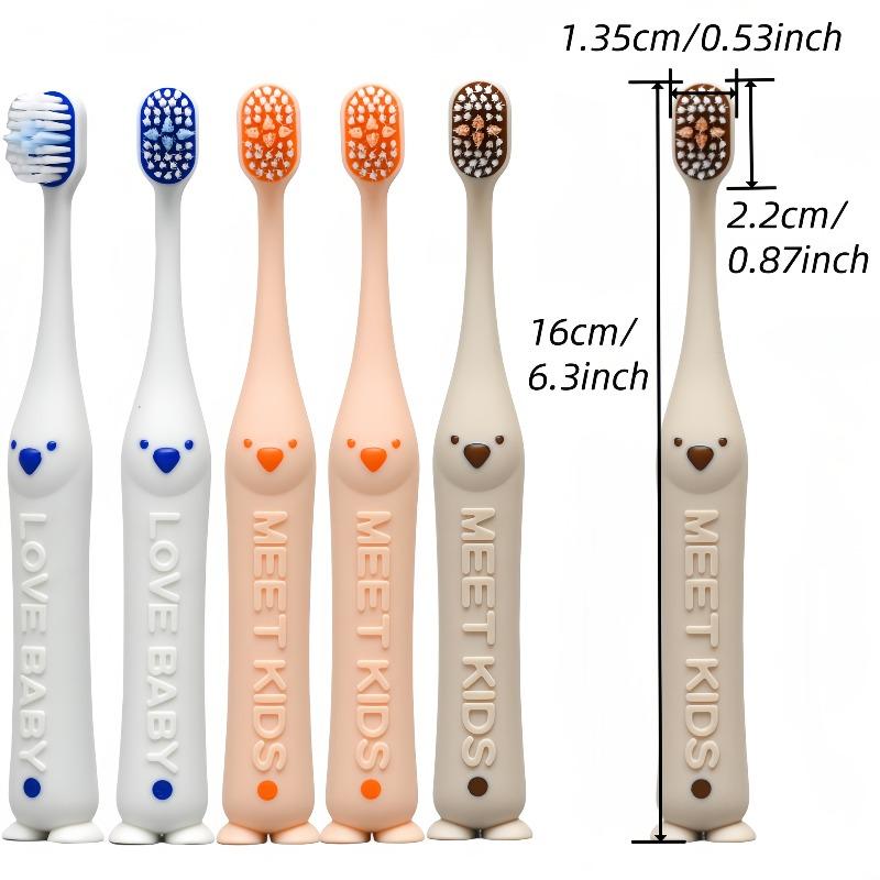 Toothbrush 6-Pack, Soft Bristles Gum Care, Non-Slip Handle, Small Head for 3, Oral Cleaning, Easy Storage, Random Logo