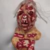 Máscara de látex de zumbi com cara podre