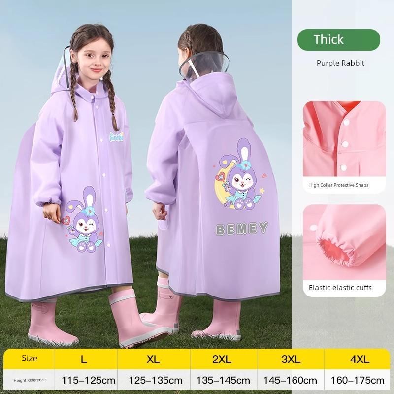 Raincoat for Students for School Children Raincoat for Kindergarten Boys Girls Schoolbag Position 2025 New Poncho