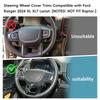 For Ford Ranger 2024 2025 ABS Carbon Fiber Styling Car Inner Steering Wheel Trim Cover Button Decor Sticker Auto Accessories