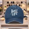 DANCELIFE Logo Baseball Cap  Lightweight Adjustable FlatBrim Hat for Unisex  Women Spring Summer Valentines Day