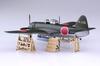 Aoshima Bunka Kyozai Flugzeugserie 8 Shiden Typ 11 Otsu Plastikmodell in Farbe gegossen (AOSHIMA) 1/72 Nr.. N1K1-Jb Bausatz,